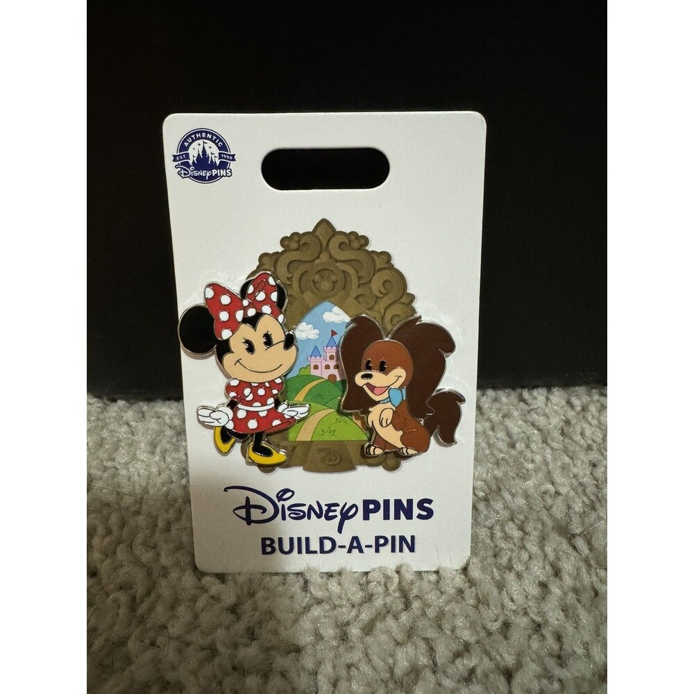 2024 Disney Parks Build A Pin 2 Pin Set Minnie Mouse With Fifi New